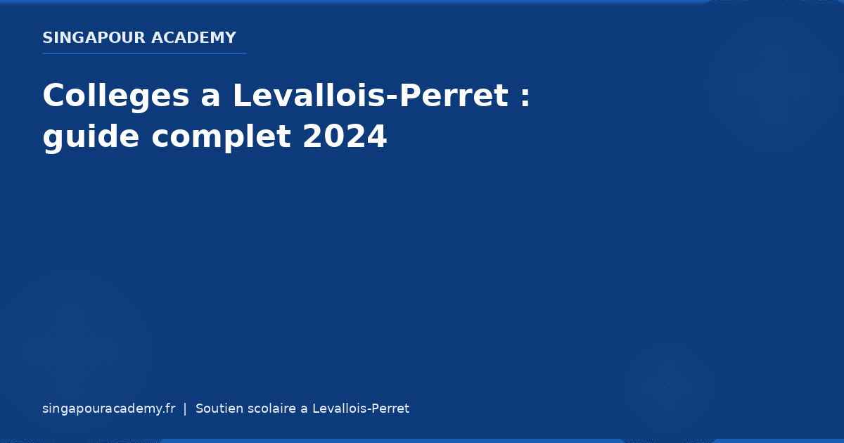Colleges Levallois Perret