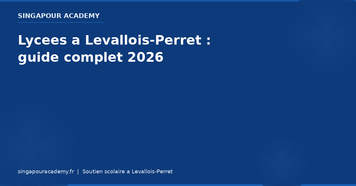 Lycees Levallois Perret